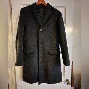 J. Crew men’s wool gray tweed coat
